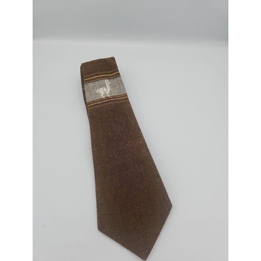 Paracas Peruvian Llama Alpaca Wool Tie Brown